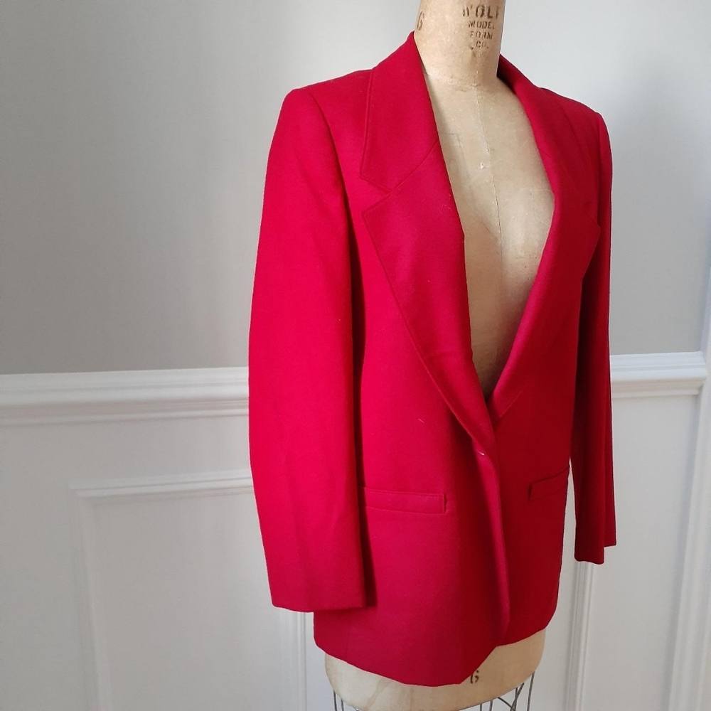 Red Pendleton Vintage Blazer - image 4